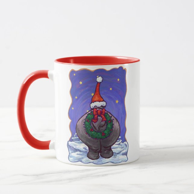 Taza Navidades hipopótamos (Izquierda)