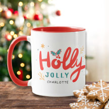 Navidades Holly Jolly Fun Winter Nombre personaliz