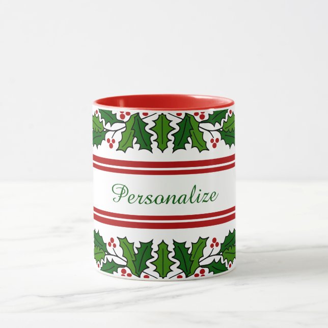 Taza Navidades Holly y vacaciones navideñas de las Berr (Centro)