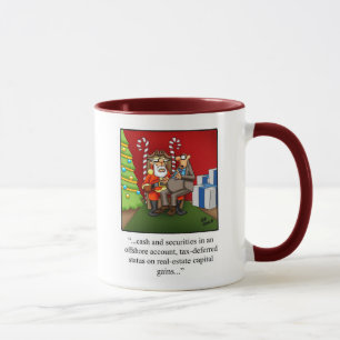Taza Navidades humorísticos de finanzas divertidos