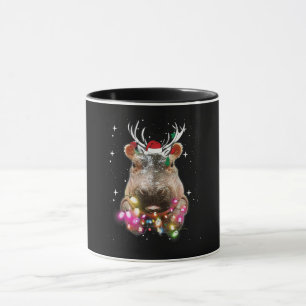 Taza Navidades Iluminan Hippo Fiona Hippopótamo Lover
