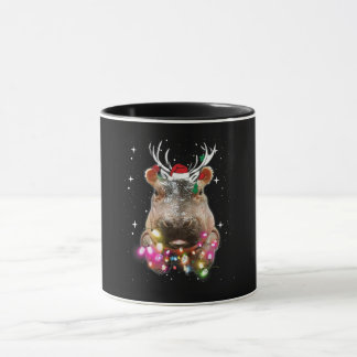 Taza Navidades Iluminan Hippo Fiona Hippopótamo Lover