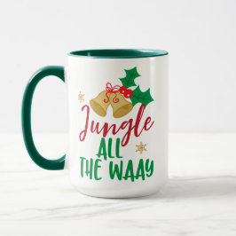 Taza Navidades, jungla todo el camino, Navidad Holly