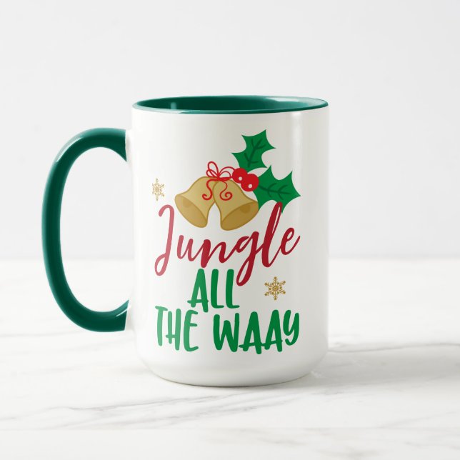 Taza Navidades, jungla todo el camino, Navidad Holly (Izquierda)