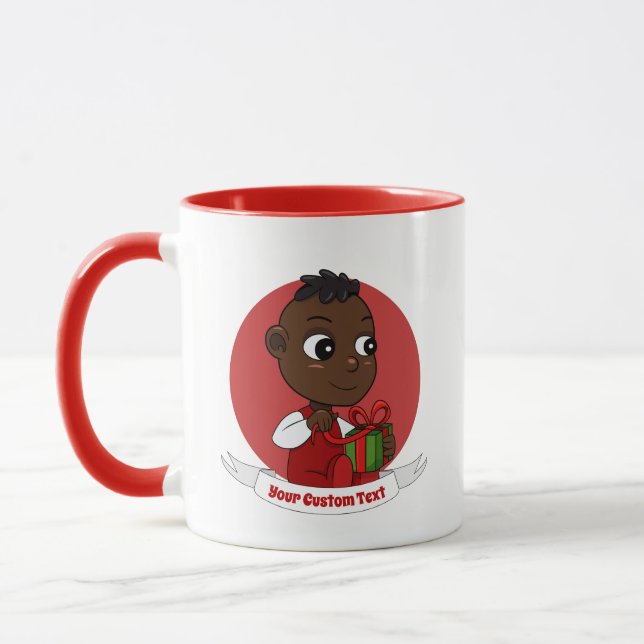 Taza Navidades lindos personalizado bebé Mug (Izquierda)
