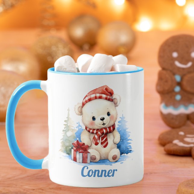 Taza Navidades llevan peluche infantil personalizado (Cute Christmas Mug Keepsake)