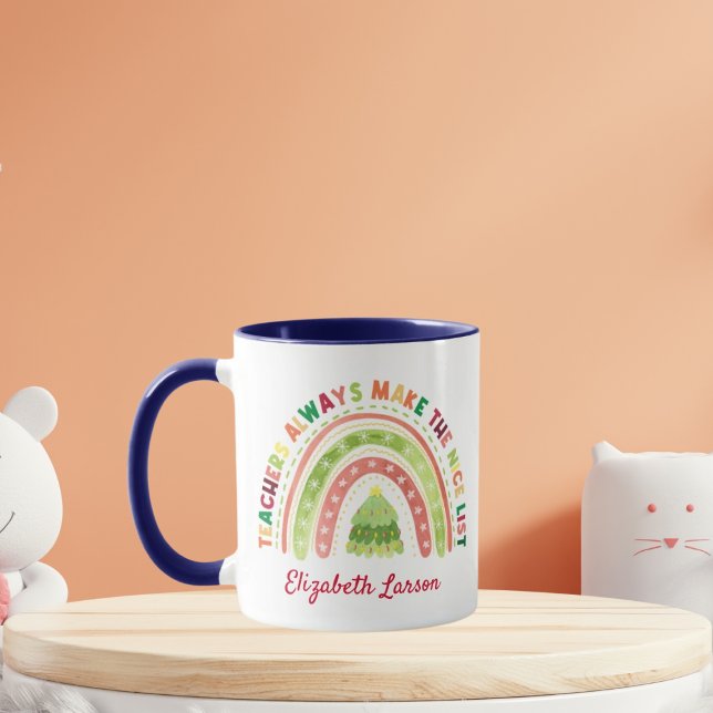 Taza Navidades maestros del arcoiris aprecian el azul m (Subido por el creador)