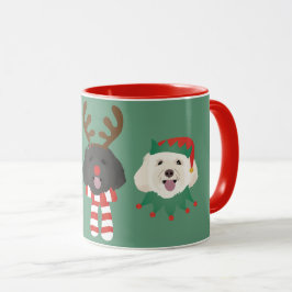 Taza Navidades Maltipoo Dogs