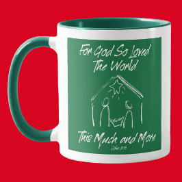 TAZA NAVIDADES MANGER MUG - VERDE