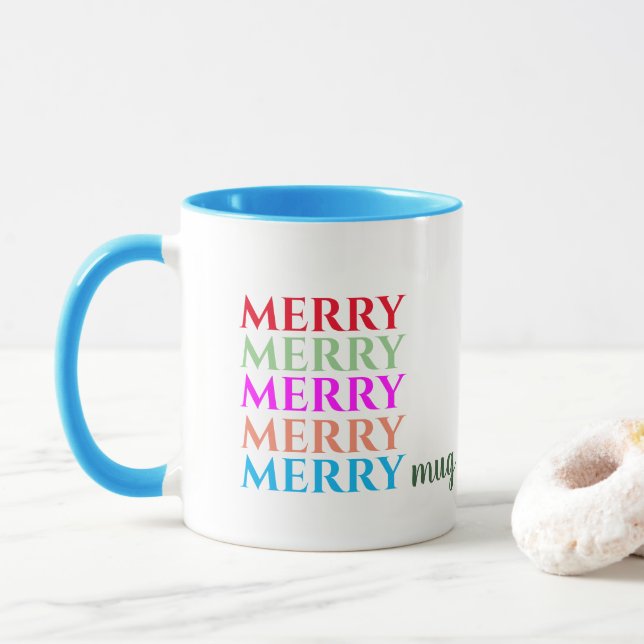 Taza Navidades Merry Merry Merry Merry Mug (Con donut)