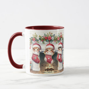 Taza Navidades mimi cortos con nombres de nietos