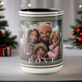 Taza Navidades modernos y simples de la tipografía vint