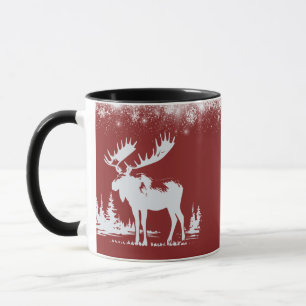 Taza Navidades Moose - Color rojo