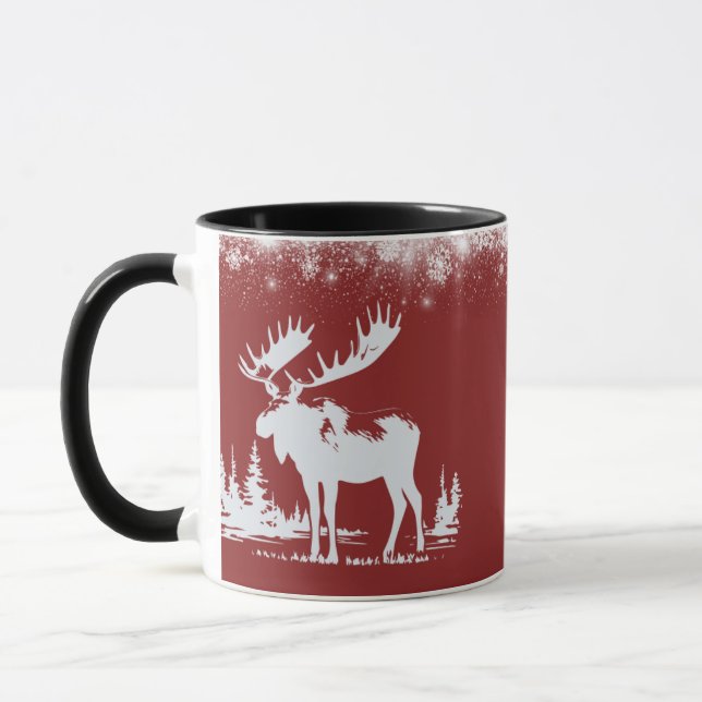 Taza Navidades Moose - Color rojo (Izquierda)