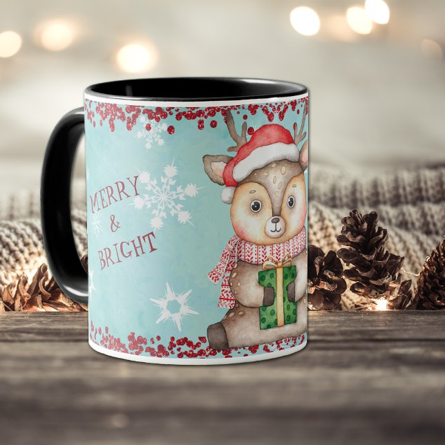 Taza Navidades moros y brillantes renos niños (Subido por el creador)