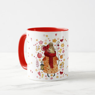 Taza Navidades Mouse con linterna