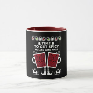 Taza Navidades mueren de vino rojo con dos tonos