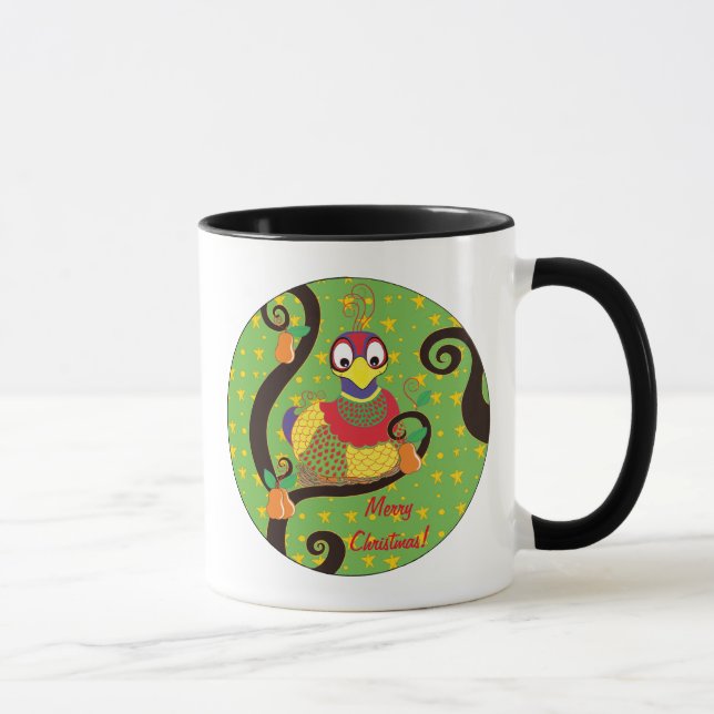 Taza Navidades Mug 11 oz. Personalización de Partridge (Derecha)