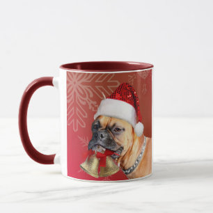 Taza Navidades Mug de perro Boxer