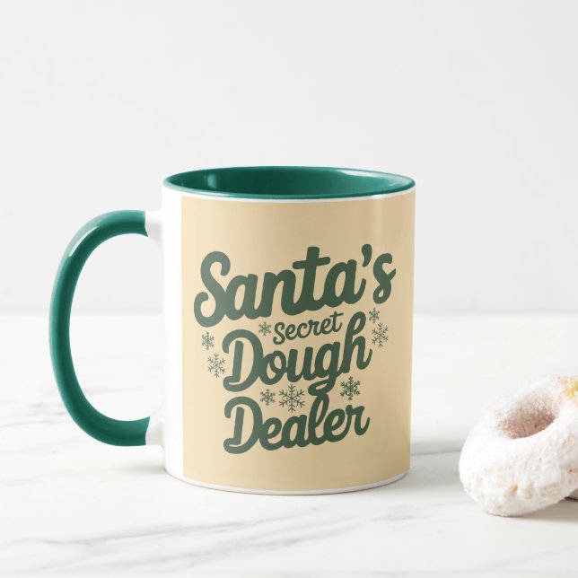 Taza Navidades Mug | Vibes de vacaciones, perfectas par (Con donut)