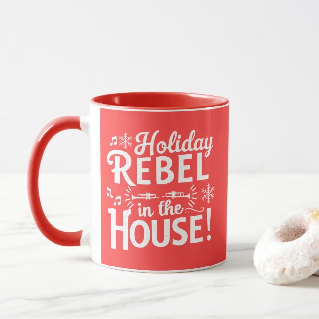 Taza Navidades Mug | Vibes de vacaciones, perfectas par (Con donut)