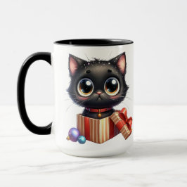 TAZA NAVIDADES NEGROS CUIDADOS Y DIVERSOS KITTENS Y REG
