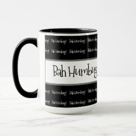 Taza Navidades negros de Bah Humbug