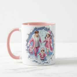 Taza Navidades Nieve divertida café Mug