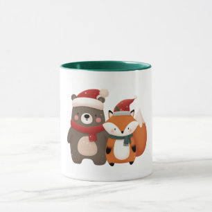 Taza Navidades/Oso blanco invernal y Fox