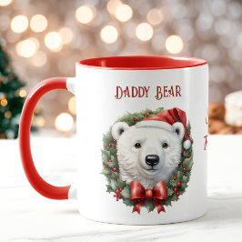 Taza Navidades Papi Nombre del oso polar Mug