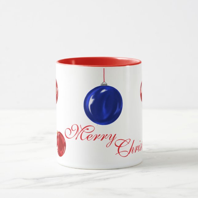 Taza Navidades Paz y alegría Ornament Mug (Centro)