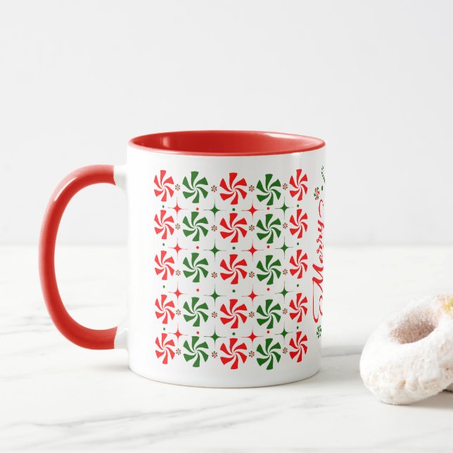Taza Navidades Peppermint Candy (Con donut)