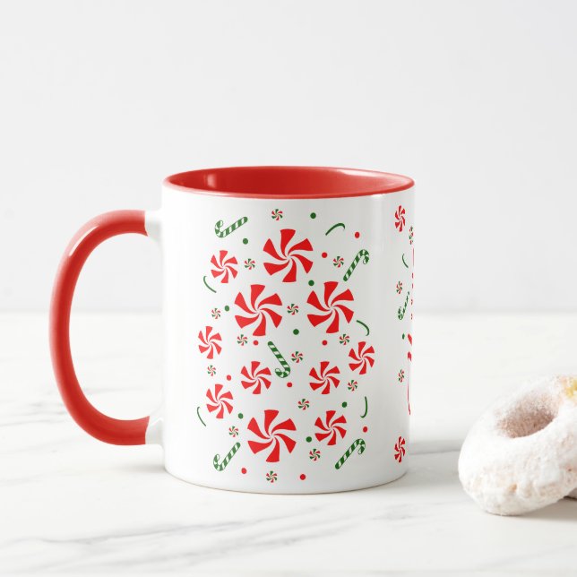 Taza Navidades Peppermint Candy (Con donut)