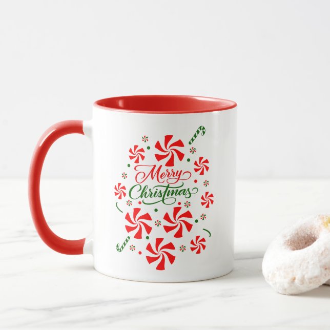 Taza Navidades Peppermint Candy (Con donut)