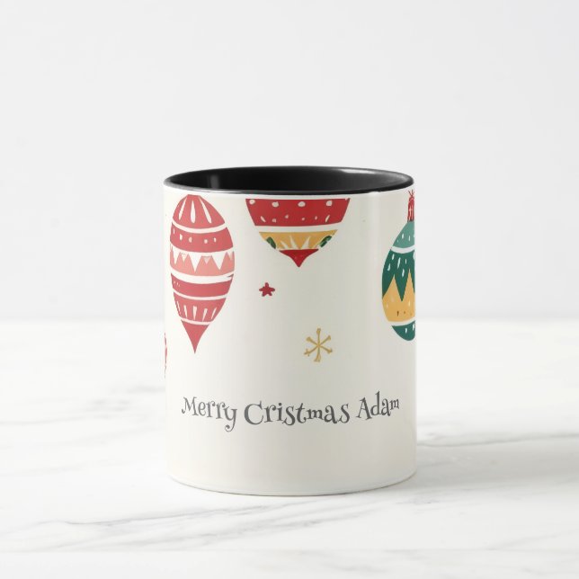 Taza Navidades personalizados 11 oz Mug - Regalo person (Centro)