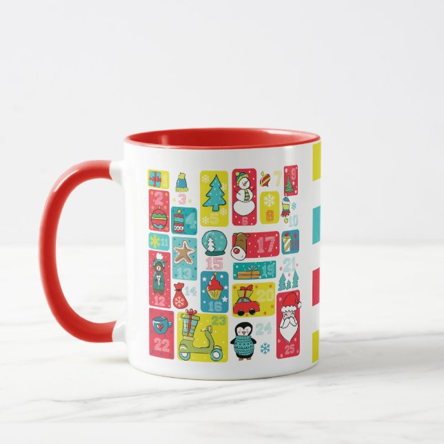 Taza Navidades personalizados anticipados del calendari (Izquierda)