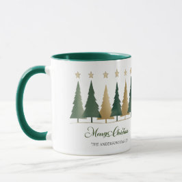 Taza Navidades personalizados de árbol de pino mínimo d
