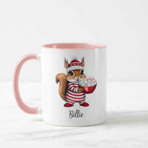 Taza Navidades personalizados de ardilla
