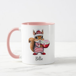 Taza Navidades personalizados de ardilla