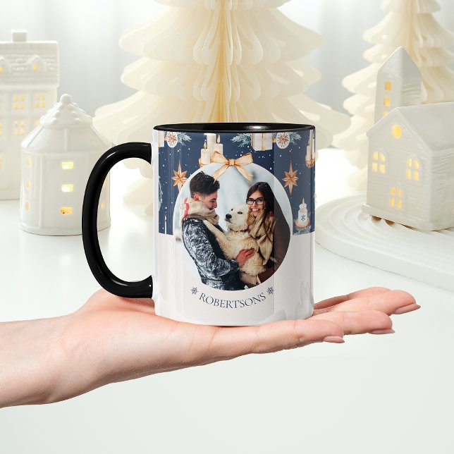 Taza Navidades personalizados foto-taza con nombre fami (Subido por el creador)