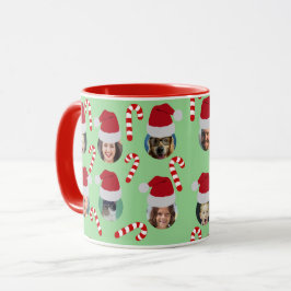 Taza Navidades personalizados Funny Family Photo Santa 