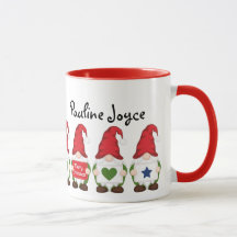 Navidades personalizados Gnome Mug
