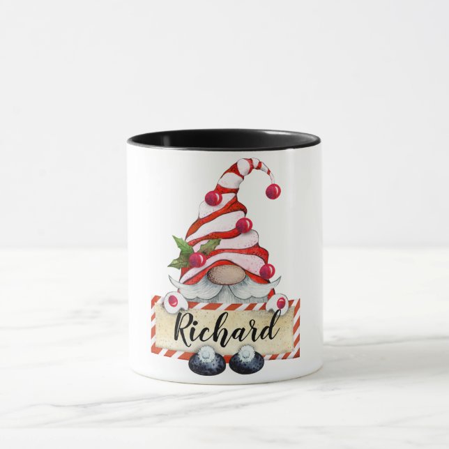 Taza Navidades personalizados Gnome Mug (Centro)
