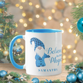 Taza Navidades personalizados Gnome vacaciones de invie