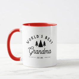 Taza Navidades personalizados Mug, la mejor abuela del 