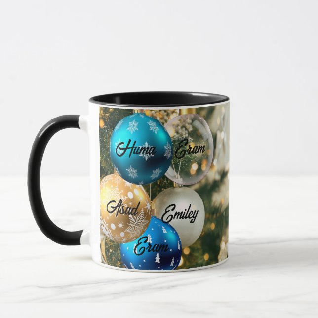 Taza Navidades personalizados Nombre de la abuela y el  (Izquierda)