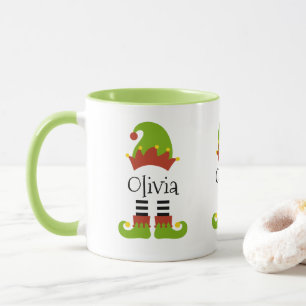 Taza Navidades personalizados nombre navideño navideño