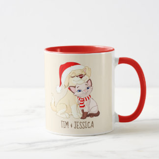 Taza Navidades personalizados y cortos atragantan perro