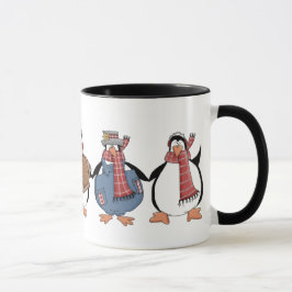 Taza Navidades Pingüinos Mug