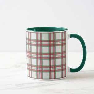 Taza Navidades Plaid Mug